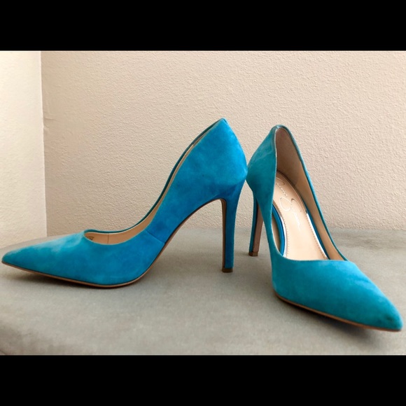 Jessic Simpson Suede Heel Pumps - Picture 3 of 6